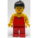 LEGO Female mit rot oben Minifigur