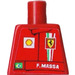 LEGO Ferrari F. Massa Torso zonder armen (973)