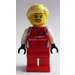 LEGO Ferrari Racing Driver with Bright Light Yellow Hair  Minifigure