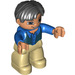 LEGO Figure with Hair Asiat Duplo Figure