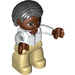 LEGO Figure with page Hair African Duplo Figure