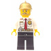 LEGO Fire Chief with Gold Helmet and Uniform Minifigure