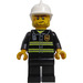 LEGO Firefighter - Crooked Smile and Scar Minifigure