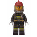 LEGO Firefighter Male Dark rot Helm Minifigur