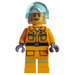 LEGO Feuerwehrmann Pilot mit Schnurrbart Minifigur