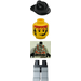 LEGO Brannmann med Svart Hjelm og Headset Minifigur