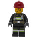 LEGO Pompiere con Rosso scuro Casco Minifigure