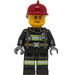 LEGO Firefighter With Dark Red Helmet Minifigure