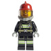 LEGO Brandweerman met Goatee Baard en Airtank Minifiguur