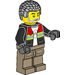 LEGO Brandweerman met Medium Stone Grijs Haar Minifiguur