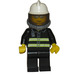 LEGO Firefighter met mirrored glasses Lucht Tanks en Wit Helm minifiguur