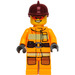 LEGO Brannmann med Oransje Solbriller Minifigur