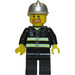 LEGO Firefighter with Radio Minifigure