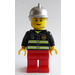 LEGO Firefighter with Silver Helmet Minifigure