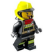 LEGO Firefighter with Vibrant Yellow  Helmet Minifigure