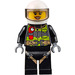 LEGO Brandmand med hvid Crash Hjelm Minifigur