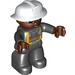 LEGO Fireman Frank Duplo Figure with brown hands