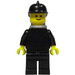 LEGO Brandweerman met Lucht Tanks, Zwart Brandhelm en Zwart Uniform Minifiguur