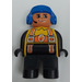 LEGO Fireman met Blauw Helm Duplo Figuur