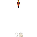 LEGO Fireman with Brown Hair and Helmet Technic Figure