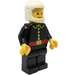 LEGO Brandman med Classic Vit Hjälm Minifigur