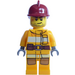 LEGO Bombero con Crooked Smile Minifigura