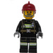 LEGO Feuerwehrmann mit Dunkelrot Helm Minifigur