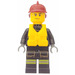 LEGO Fireman met Dark Rood Helm minifiguur