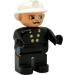 LEGO Fireman with Moustache and Buttons on Top Duplo Figure