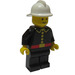 LEGO Fireman met Wit Helm Town minifiguur