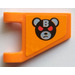 LEGO Flag 2 x 2 Angled with Bane Teddy Bear Head (Left) Sticker without Flared Edge (44676)