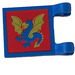 LEGO Flag 2 x 2 with Dragon without Flared Edge (2335)