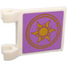 LEGO Flag 2 x 2 with Gold Sun and Two Circles Sticker with Flared Edge (80326)