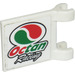 LEGO Flag 2 x 2 with &quot;Octan Racing&quot; and Octan Logo Sticker without Flared Edge (2335)