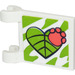 LEGO Flag 2 x 2 with Paw Print on Heart Shaped Leaf Sticker without Flared Edge (2335)