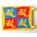 LEGO Flagge 6 x 4 mit 2 Anschlüsse mit Dragons auf Rot und Blau Quadrate (2525)