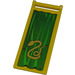 LEGO Vlag 7 x 3 met Staaf Handvat met Zilver Slang (Slytherin) en Golden Leeuw (Gryffindor) (30292 / 40456)