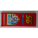 LEGO Vlag 7 x 3 met Staaf Handvat met &#039;WGP 95 Allinol 95&#039; Sticker (30292)