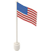 LEGO Vlag aan Flagpole met United States met lip aan de onderzijde (777)