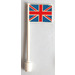 LEGO Flag on Ridged Flagpole with Great Britain Sticker (3596)