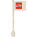 LEGO Flag on Ridged Flagpole with Small LEGO Logo (3596)