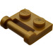 LEGO Flat Dark Gold Plate 1 x 2 with Side Bar Handle (48336)