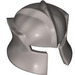 LEGO Argent plat Angled Casque avec Cheek Protection (48493 / 53612)
