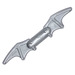 LEGO Flat Silver Bat-a-Rang with Handgrip in Middle (98721)