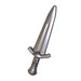 LEGO Flat Silver Broadsword with Curved Hilt