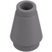 LEGO Flat Silver Cone 1 x 1 with Top Groove (4589)