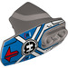 LEGO Effen Zilver Hero Factory Armor met Kogelgewrichtsbus Maat 5 met &#039;Hero Factory&#039; logo (17675 / 90639)