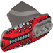 LEGO Argent plat Hero Factory Armor avec Douille à rotule Taille 5 avec Spine (90639 / 96102)