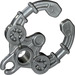 LEGO Плоско сребро Голям Handcuff (98562)