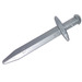 LEGO Flat Silver Long Sword with Thin Crossguard (98370)